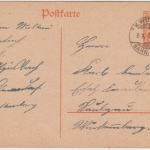DR - K.Württ Bahnpost (I) Z. 254 Ganzsache Alpirsbach - Saulgau 1918