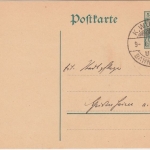 DR - K.Württ Bahnpost Ulm Z. 522 Ganzsache Langenau - Heidenheim 1916