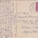 DR - Netzschkau 27.3.45 farb. AK Breslau an angeh. OT-Rgt. 166/615. Btl. Löbau