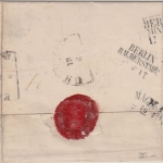 Preussen/Bayern - Wanzleben 17/6 Ra2 Auslagenbrief (Hof) n. Ühlfeld 1851