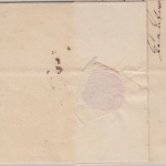 Preussen/Bayern - Aachen roter L1 Portobrief Muster o. Wert Burtscheid 1815 n.