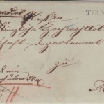Preussen - Tirschtiegel 9/2 L2 Einschreibebrief n. Treptow 1852(?)