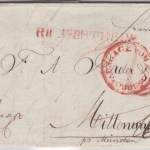 Baden/Bayern - R II Wertheim roter L1 Auslagenbrief (Ausgburg) n Mittenwald 1836