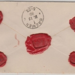 DR - 50 Pfg. Wertbrief Frankfurt a/Oder - Bremen 1880 - ohne Inhalt