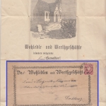 DR - Eppendorf 1885 dekorativer illustrierter Taufbrief n. Gahlenz b. Oederan