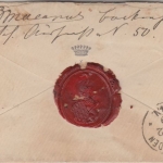 DR - 10+20 PfgE. Einschreibebrief Bockenheim - Wiesbaden 1879 - ohne Inhalt