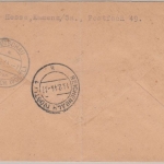 DR - 42 Pfg. Luftpostdienst Oberrand Einschreibebrief Kamenz - Rotschau 1944