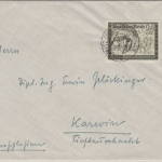 DR - 24 Pfg. Kameradschaftsblock Doppelbrief Donawitz - Karwin 1940