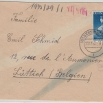 DR - 25 Pfg. Wiener Frühjahrsmesse Zensurbrief n. BELGIEN Velbert - Lüttich 1942