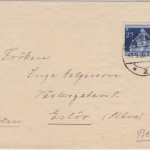 DR - 25 Pfg. Int. Gemeindekongress Brief n. SCHWEDEN Greifswald - Esloo 1936