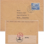 DR - 25 Pfg Leipziger Frühjahrsmesse Zensurbrief n. SCHWEDEN Pirna - Malmö 1940