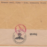 DR - 25 Pfg Leipziger Frühjahrsmesse Zensurbrief n. SCHWEDEN Pirna - Malmö 1940