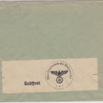 DR - 25 Pfg Leipziger Frühjahrsmesse Zensurbrief i.d. SCHWEIZ Plauen 1940