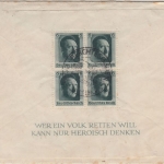 DR - AH-Block gezähnt (Block 7) Brief SST Berchtesgaden Geburtstag 1937