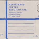 Isle of Man - 1 GBP Einschreibeumschlag Ganzsache Format G ungebraucht Ausg.1981