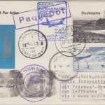 Schweden - LH-Erstflug München/Cairo Schiffspost Zuleitungspost Kiel 16.4.78