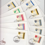 Liechtenstein - Automatenmarken Gemeindewappen 1995 Satz/11 Schmuck-FDC
