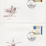 Liechtenstein - Automatenmarken Gemeindewappen 1995 Satz/11 Schmuck-FDC