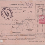 Ungarn/Slowakei - 2f. Ganzsache Postanweisung + Zusatz Appony - Pozsony 1918