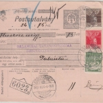 Ungarn/Slowakei - 2f. Ganzsache Postanweisung + Zusatz Alsószerdahely 1918