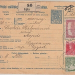 Ungarn/Slowakei - 10f. Ganzsache + Zusatz Wertpaketkarte Vajka - Egyed 1918