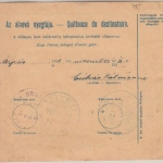Ungarn/Slowakei - 10f. Ganzsache + Zusatz Wertpaketkarte Vajka - Egyed 1918