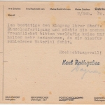 All.Bes./Kontrollrat - Öhringen 1946 12 Pfg. AFS "Rathgeber" (Wäsche) Karte n.