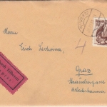Österreich - 1,40 S. Trachten Eilbrief Wien - Graz 1951