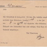 DR - 3x1 Pfg Hindenburg Drucksache (Zuteilung Arbeitsbuch) Ortskarte Weimar 1936