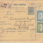 Ungarn/Österreich - 10 F. Ganzsache + Zusatz Paketkarte Féltorony - Köszeg 1918
