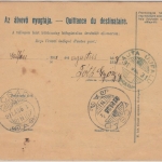 Ungarn/Österreich - 10 F. Ganzsache + Zusatz Paketkarte Lajtaújfalu - Acsad 1918
