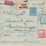 Ungarn/Kroatien - 10 F. Ganzsache+Zusatz Nachnahmepaketkarte Donja Stubica 1918