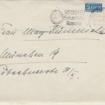Bizone - Nördlingen Scharlach Rennen 1949 Masch.werbestempel Brief n. München