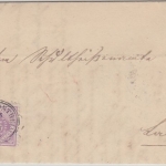 Württemberg - 5 Pfg. Ziffer Brief/Oberamtsverkehr K3 Obersontheim - Laufen 1877