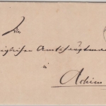 DR - 2 Gr. gr. Brustschild Brief K1 Stade - Achim 1873 - mit Inhalt