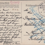 DR - Kais. Deutsche Marine-Schiffspost No. 38 (SMS v.d.Tann) Feldpostkarte 1916