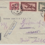 Indochina - 10+20 C. Flugpostausg. u.a. Luftpostbrief Hanoi-Marseille 1935