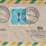 Brasilien - 50 Cts. Fussballweltmeister Luftpostbrief Copacabana - Hamburg 1970