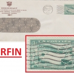 USA - 3 C. Wasserkraft Perfin (Moosehart) Brief Moosehart Ill. 1952