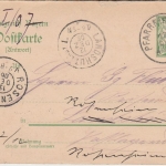 Bayern - 5 Pfg. Rauten Ganzsache A-Teil Pfarrkirchen Landshut Rosenheim 1906