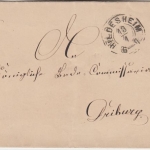 DR - 1 Gr. kl. Brustschild Brief nachv. hann. K2 Hildesheim - Driburg