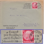 DR - Berlin 1934 Großflugtag Johannistal-Adlershof Masch.-Werbestempel Brief
