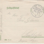DR - Kais. Dt. Marine-Schiffspost No.155 Feldpostbrief n. Sonthofen 1916
