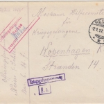 DR - Neisse 1917 Kriegsgefangenenbrief n. DÄNEMARK Lagerzensur Offiers-Lager