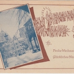 All.Bes./Kontrollrat - 2x6 Pfg Ziffer Weihnachtskarte Heidelberg Hohenstadt 1946