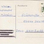 BRD - 40 Pfg. Unfallverkütung GA-Ausschnitt Karte Selsingen - Hamburg 1977