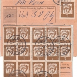 BRD - 20x7 Pfg. Bed. Deutsche Wertpaketkarte Vorra - Kleinromstedt/DDR 1965