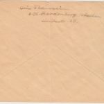 BRD - 2x10 Pfg. Luther Paar/Bogenecke + Notopfer/Bogenecke Brief Bardenberg 1952