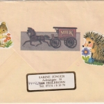 BRD - 3x100 Pfg. 100. Geb. Fallada Luftpostbrief n. USA Heilbronn 1993