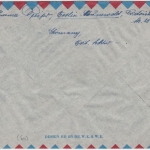 Berlin - 2x10 Pfg. Glocke/links u.a. Luftpostbrief n. USA Berlin-Halensee 1951